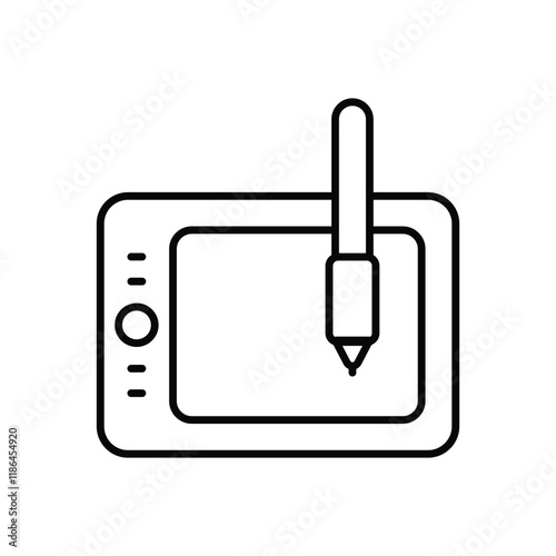 Digital Art vector icon