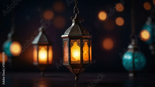 Wallpaper Mural christmas lantern in the night Torontodigital.ca