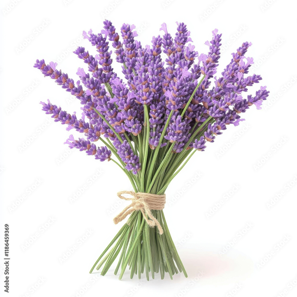 Fototapeta premium bouquet of lavender flowers, creating soothing and calming atmosphere