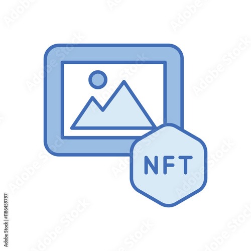 Nft Art vector icon