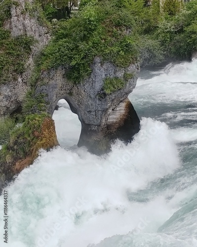 Fels im Rheinfall photo