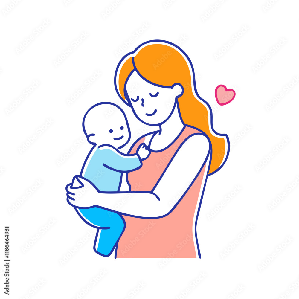 mother and child vector icon, mother’s day vector illustration - simple illustration of mother and child perfect for logos, and mother’s day -themed designs. mother and child vector icon, mother’s day vector illustration - simple illustration of mother and child perfect for logos, and mother’s day -themed designs.