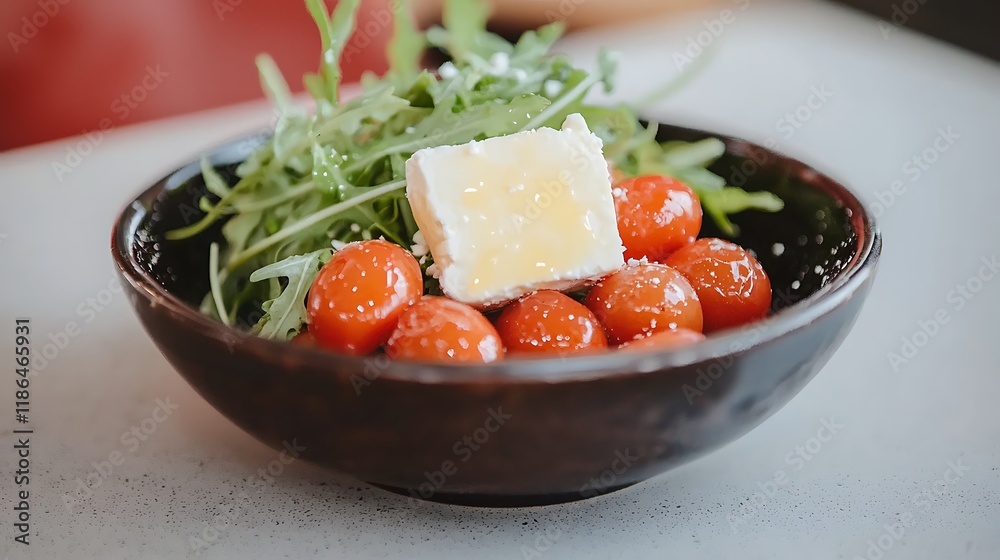 Delicious Cherry Tomato Feta Salad with Arugula Delicious Cherry Tomato Feta Salad with Arugula