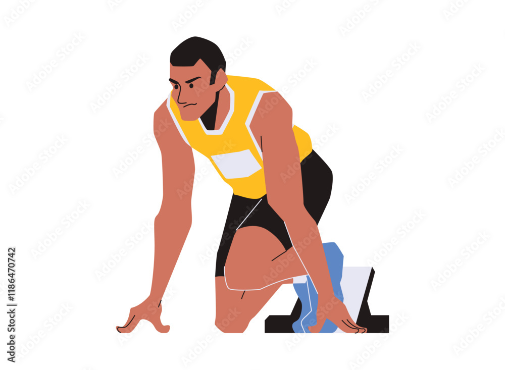 Illustration of an Popular Sports Runner Illustration Illustration of an Popular Sports Runner Illustration