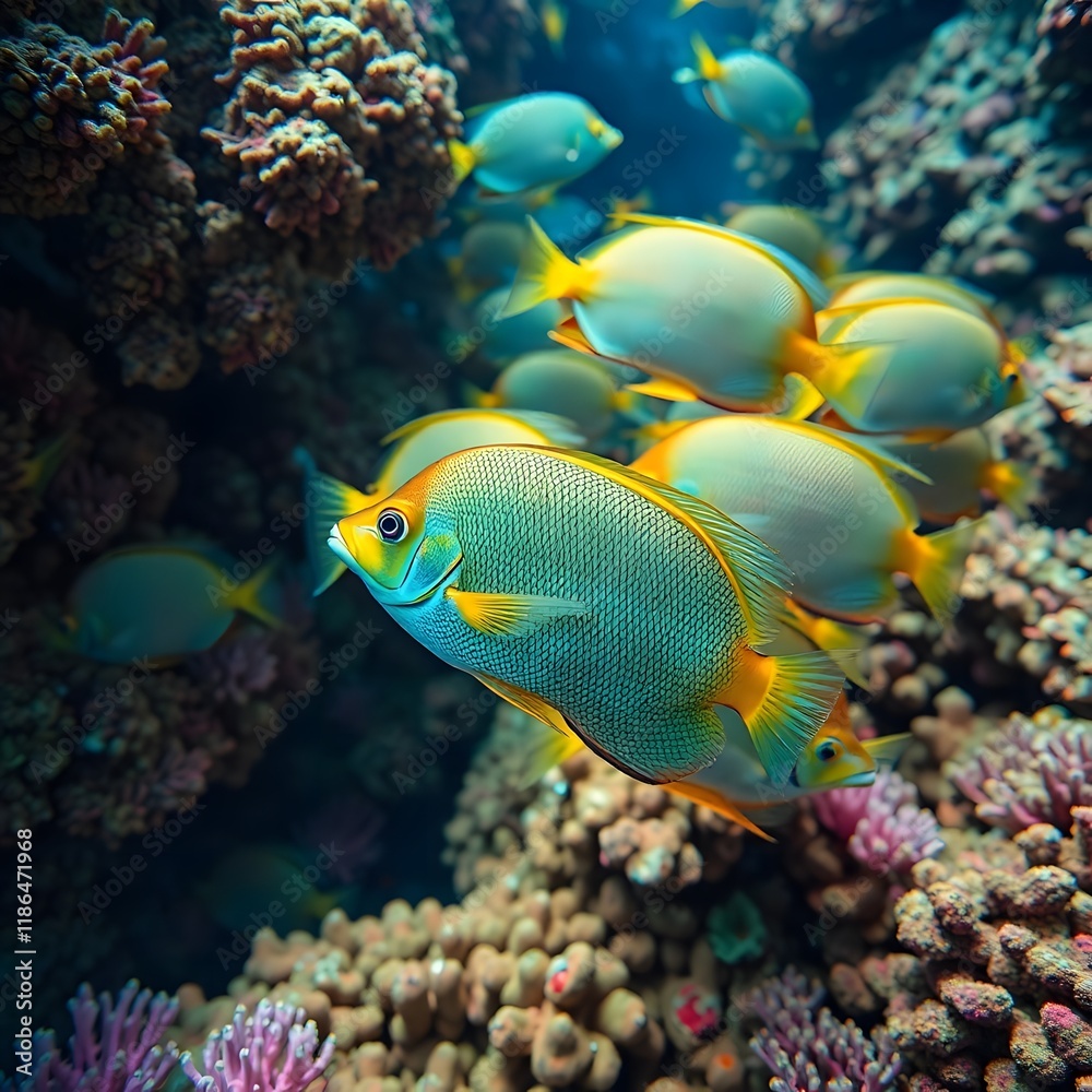 Obraz premium fish in the reef