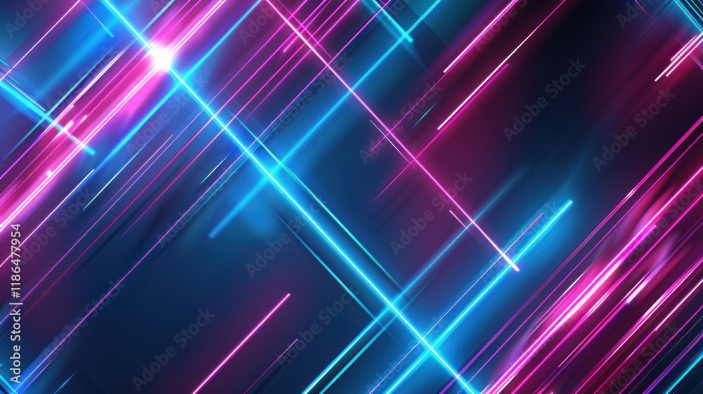 Abstract Neon Lines Background Abstract Neon Lines Background
