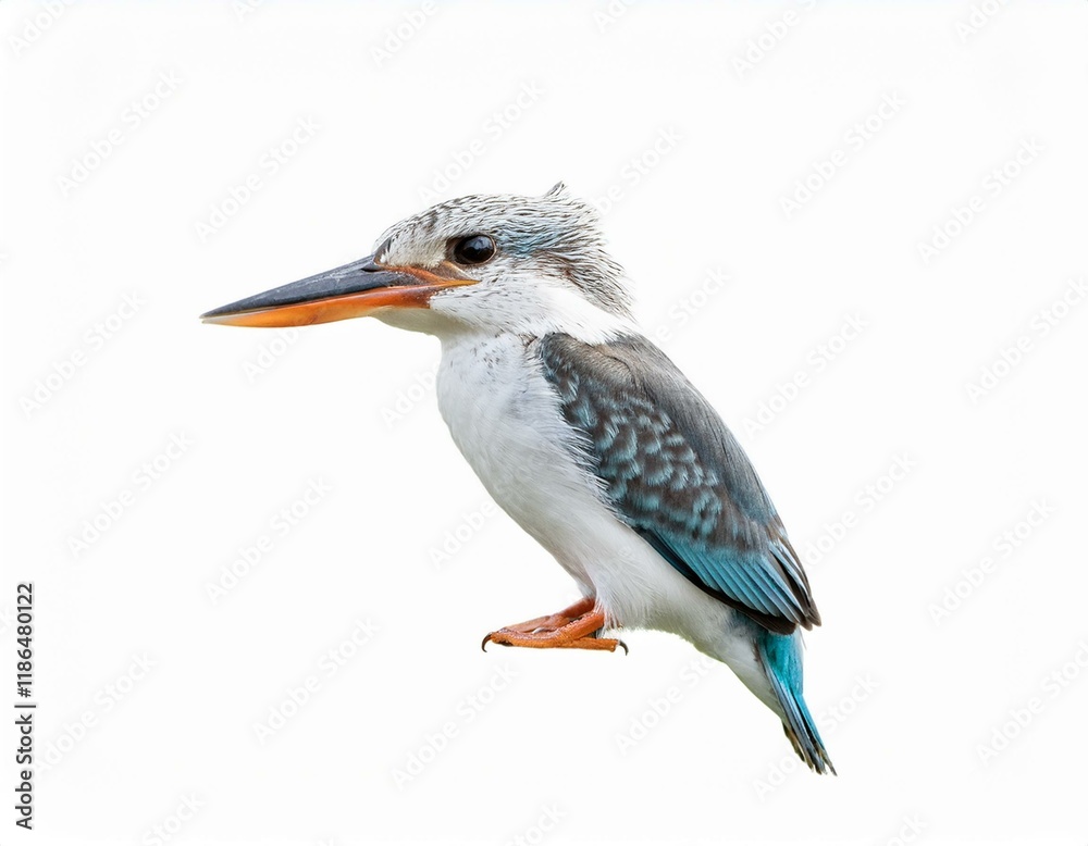 Obraz premium Common Kingfisher (Alcedo atthis) isolate on white background