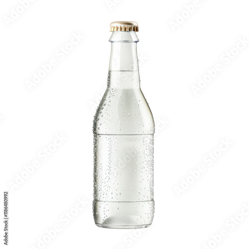 Wallpaper Mural Isolated Clean Non-Alcoholic Beverage Bottle on transparent background with Water Drops for Refreshing Drinks Torontodigital.ca