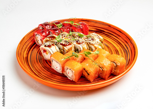 rolls on a white background