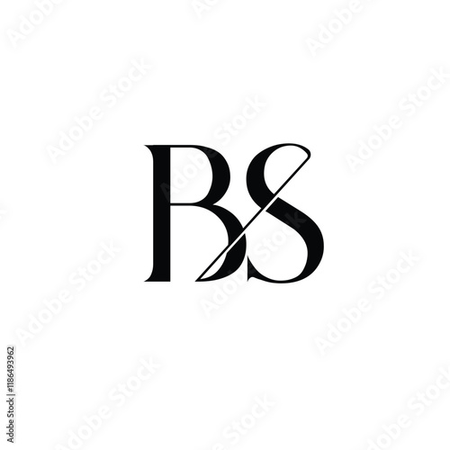 BS text-based logo designed for diverse business applications in a clean modern vector format offering flexibility and style for branding and identity needs.

