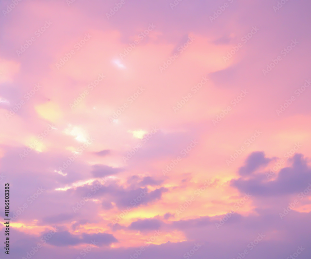 Obraz premium pink sky and clouds background