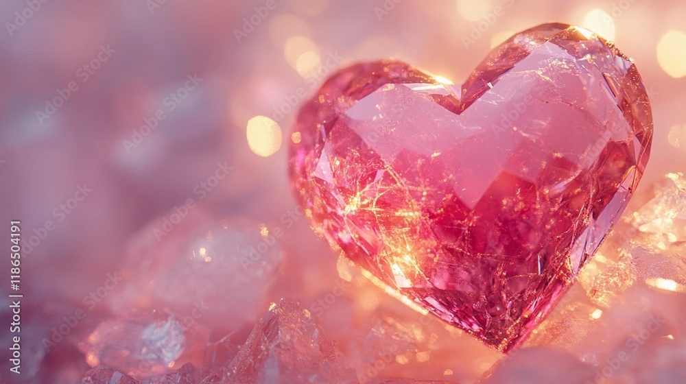Blurred soft heart-shaped lights glowing on a deep crimson background, offering a warm romantic tone, book illustration style Blurred soft heart-shaped lights glowing on a deep crimson background, offering a warm romantic tone, book illustration style