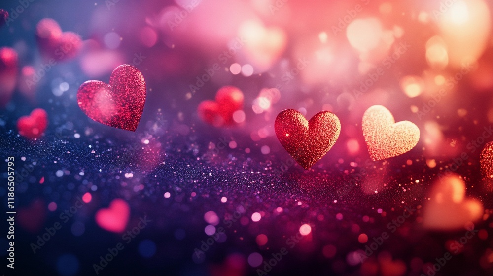 Abstract heart-shaped bokeh lights softly glowing on a muted rose background, creating a dreamy romantic feel, book illustration style Abstract heart-shaped bokeh lights softly glowing on a muted rose background, creating a dreamy romantic feel, book illustration style