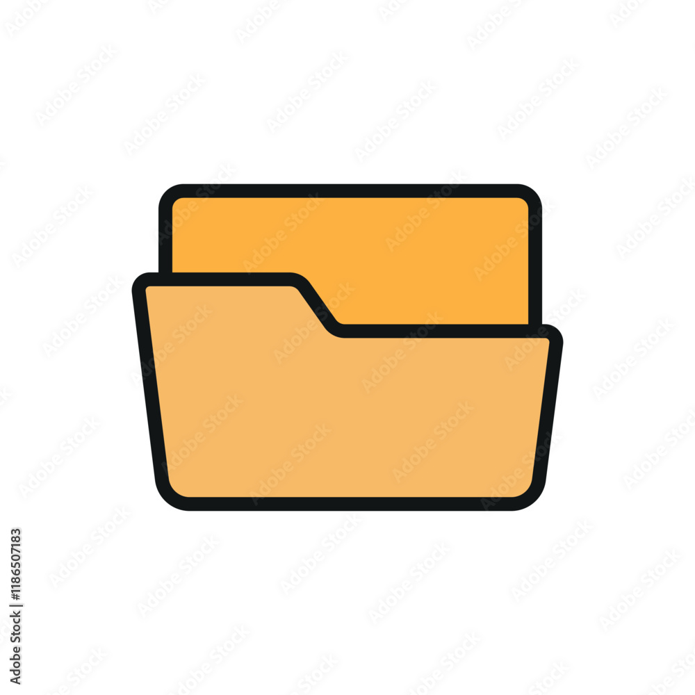 File holder icon with a sleek and professional design, perfect for enhancing office, organization, or business-themed projects File holder icon with a sleek and professional design, perfect for enhancing office, organization, or business-themed projects