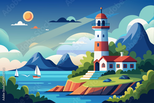 A lighthouse illustration