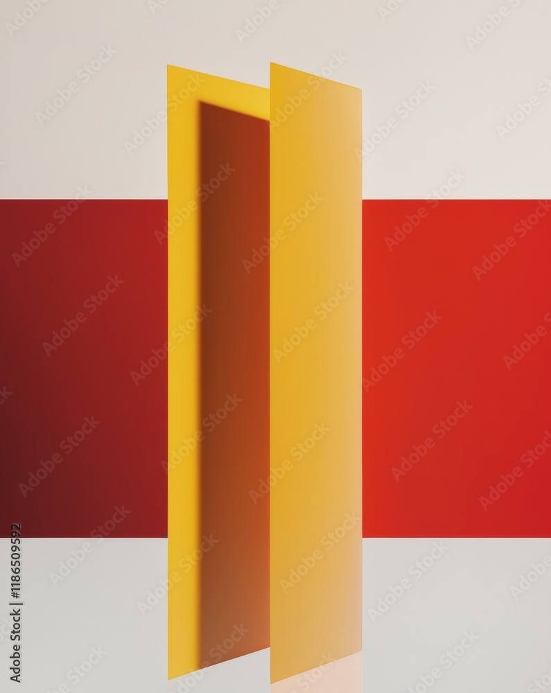 Naklejka premium a red background with a gold stripe in the middle