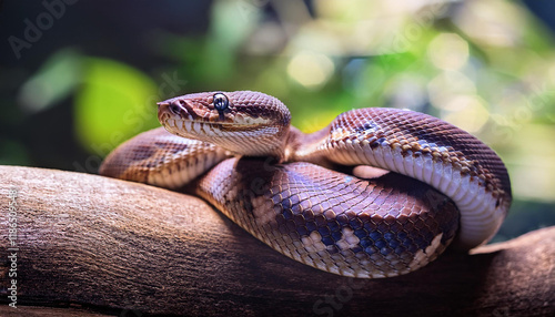 scrub python morelia amethistina photo