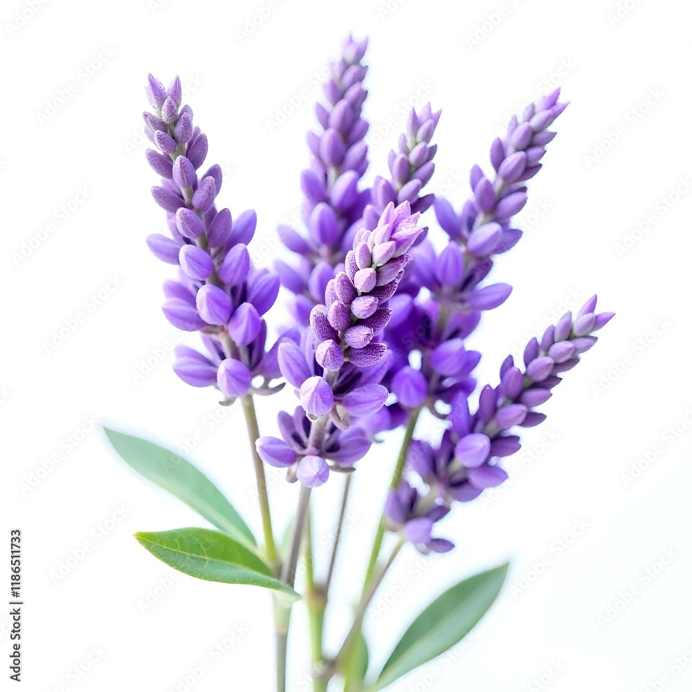 Obraz premium Lavender on white Background. 