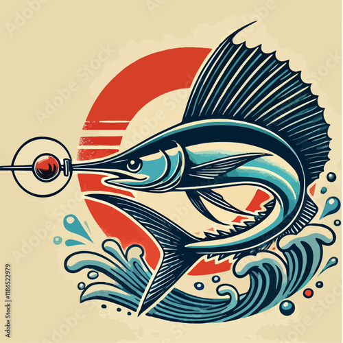 swordfish icon illustration