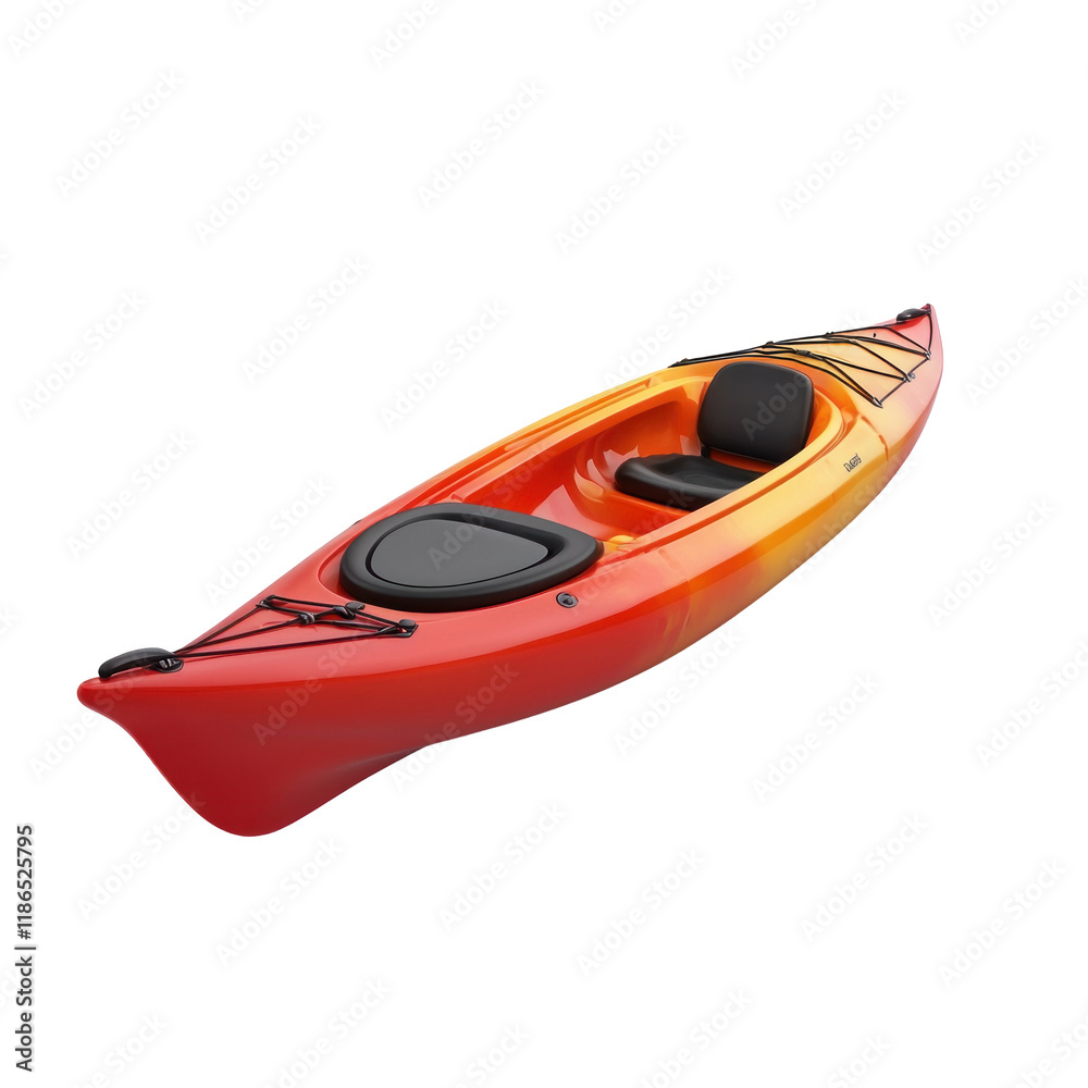 Vibrant Red Kayak on Clean transparent background Perfect for Isolated Outdoor Adventure Themes Vibrant Red Kayak on Clean transparent background Perfect for Isolated Outdoor Adventure Themes