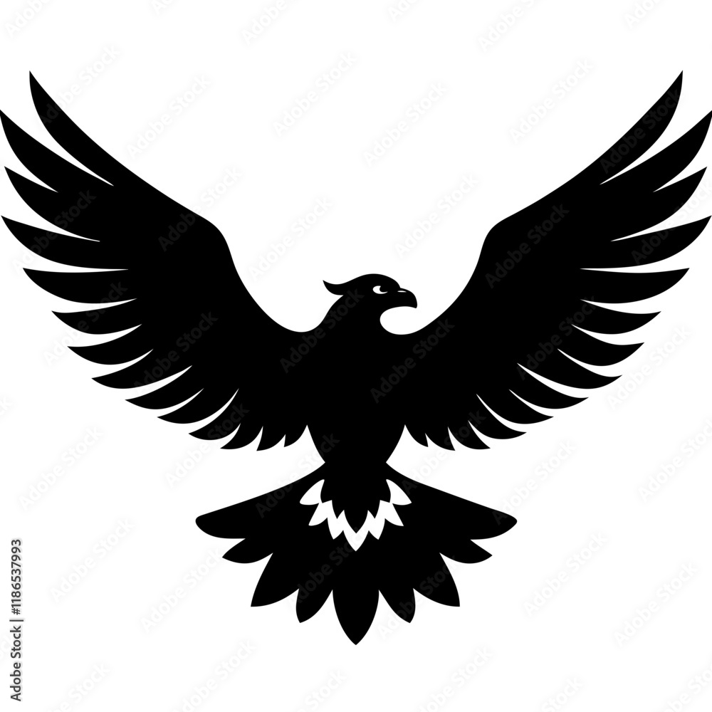 Obraz premium Majestic Bird Icon - Perfect Vector for Logos, Branding, and Decorative Use
