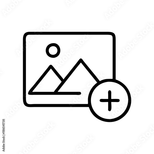 Free Download Photo Upload Symbol Vector - Perfect for UI/UX Design Projects - GFXLoad