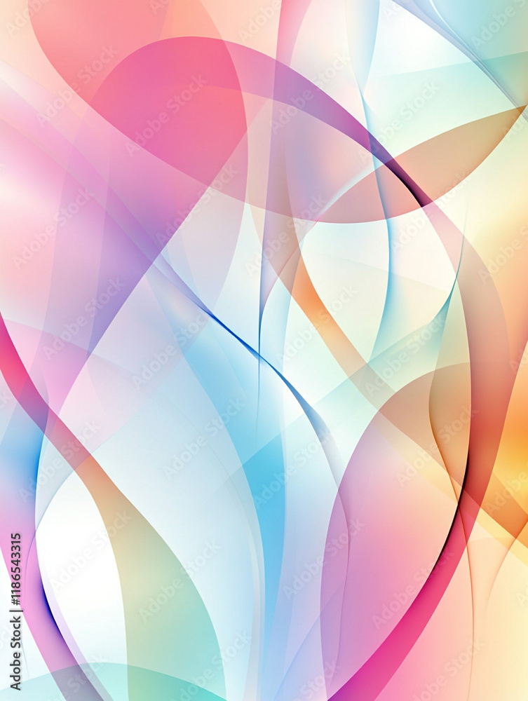Abstract Pastel Swirls Soft Colorful Background with Flowing Lines and Gradient Hues Abstract Pastel Swirls Soft Colorful Background with Flowing Lines and Gradient Hues