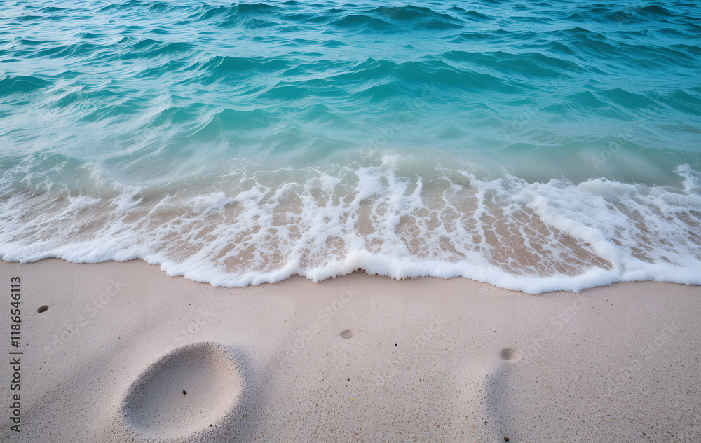 Sandy beach sea blue, pink and grey background Sandy beach sea blue, pink and grey background