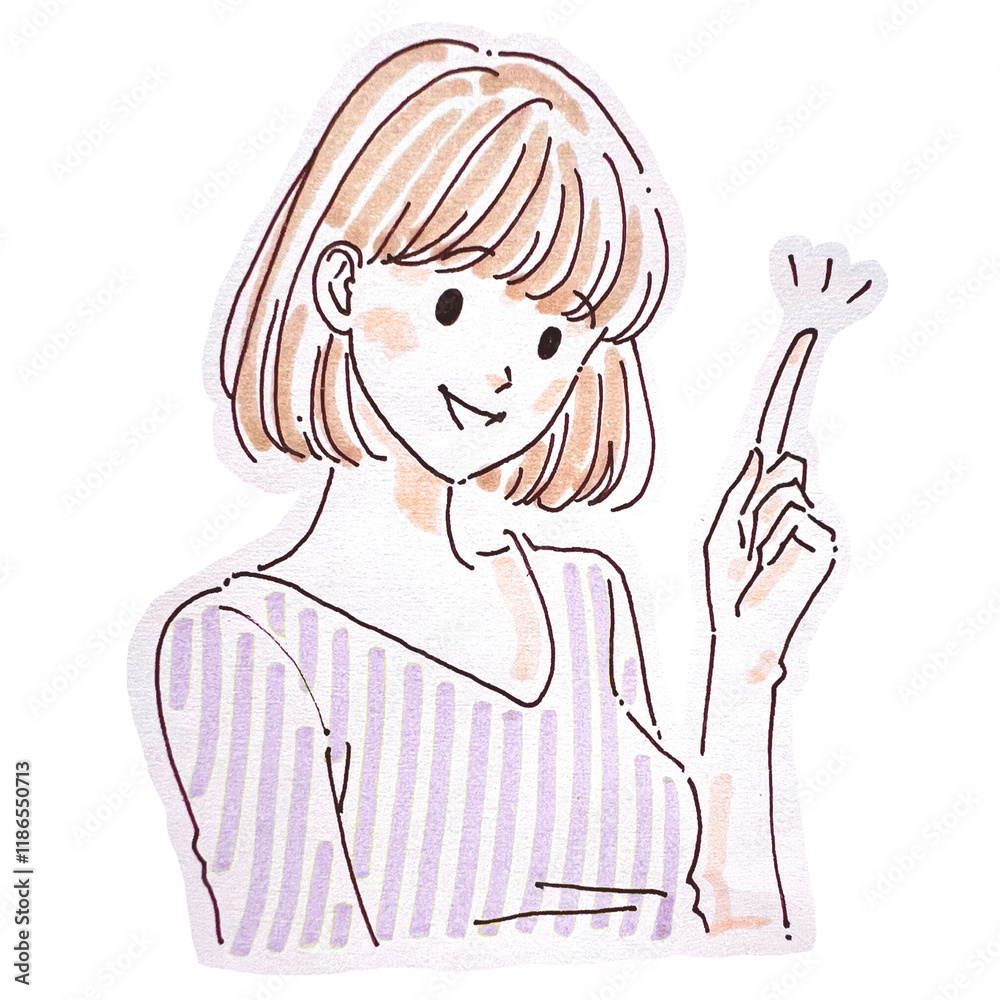 女性・女の子のイラスト素材 女性・女の子のイラスト素材
