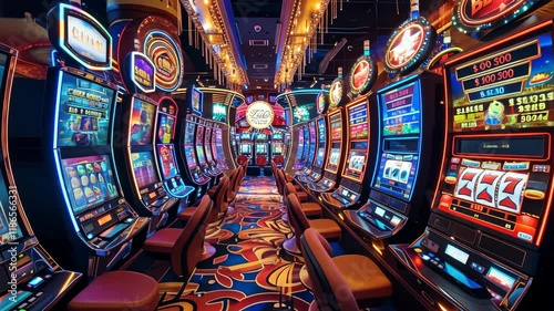 The Vibrant Slot Machine Arcade