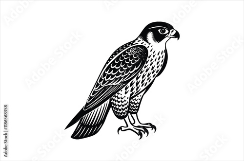 falcon vector, icon vector illustration,  falcon silhouette of a falcon  isolated on a white background, eps, png, svg,  vector, photo