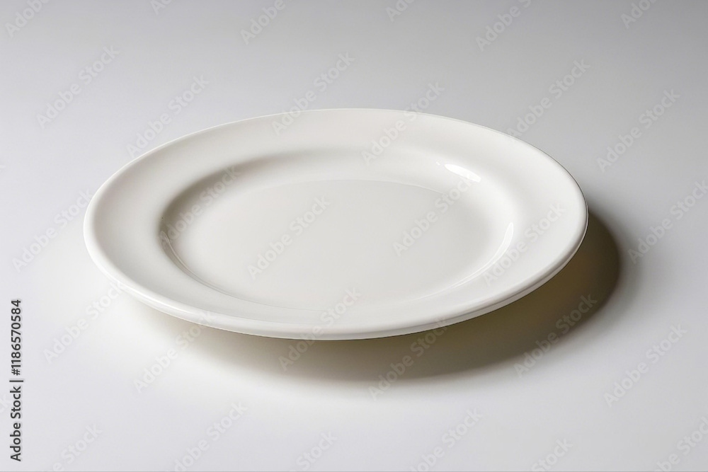 ai generate white ceramic plate