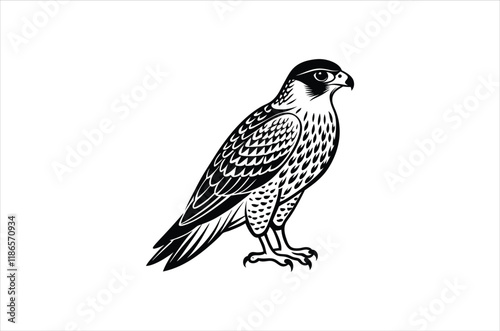 falcon vector, icon vector illustration,  falcon silhouette of a falcon  isolated on a white background, eps, png, svg,  vector,