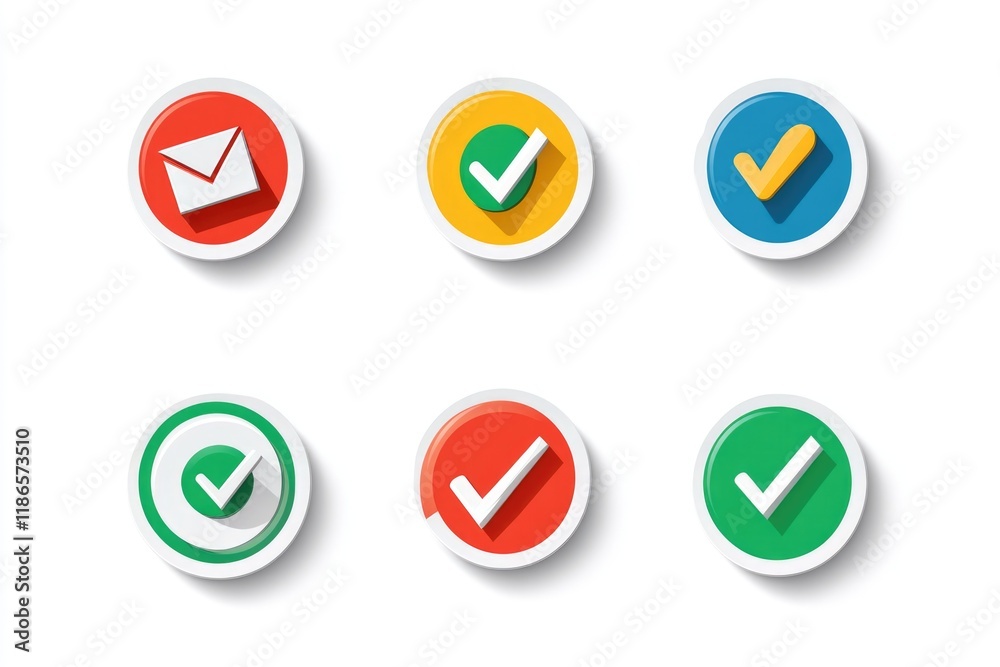 A close-up shot of four colorful buttons on a keyboard or controller A close-up shot of four colorful buttons on a keyboard or controller