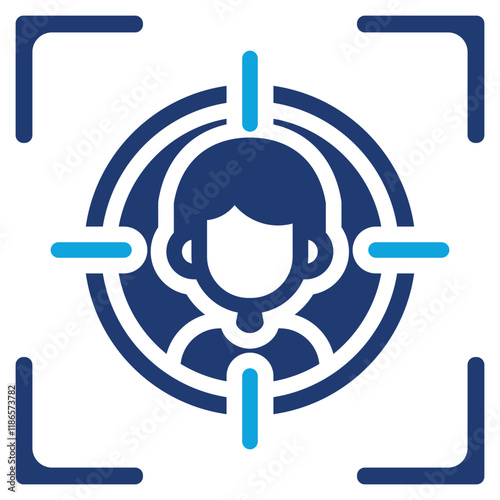 Headhunting mixed color icon