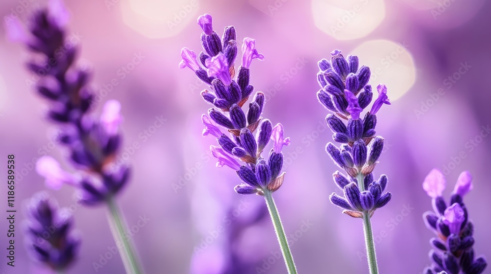 Lavender flower close-up against a soft bokeh background ideal for aromatherapy and wellness themes in nature and relaxation visuals Lavender flower close-up against a soft bokeh background ideal for aromatherapy and wellness themes in nature and relaxation visuals