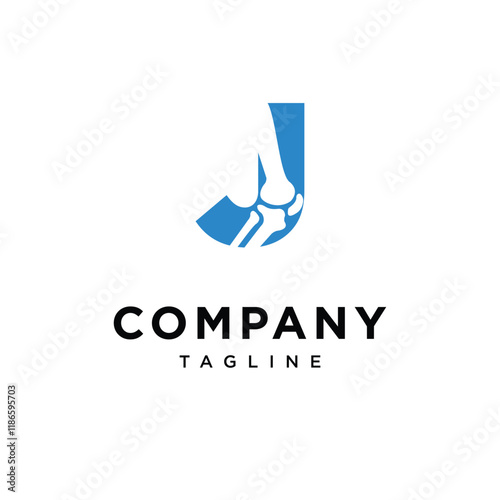 Letter J Orthopedic Logo Icon Vector
