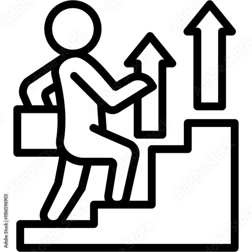 Career Prospects line icon