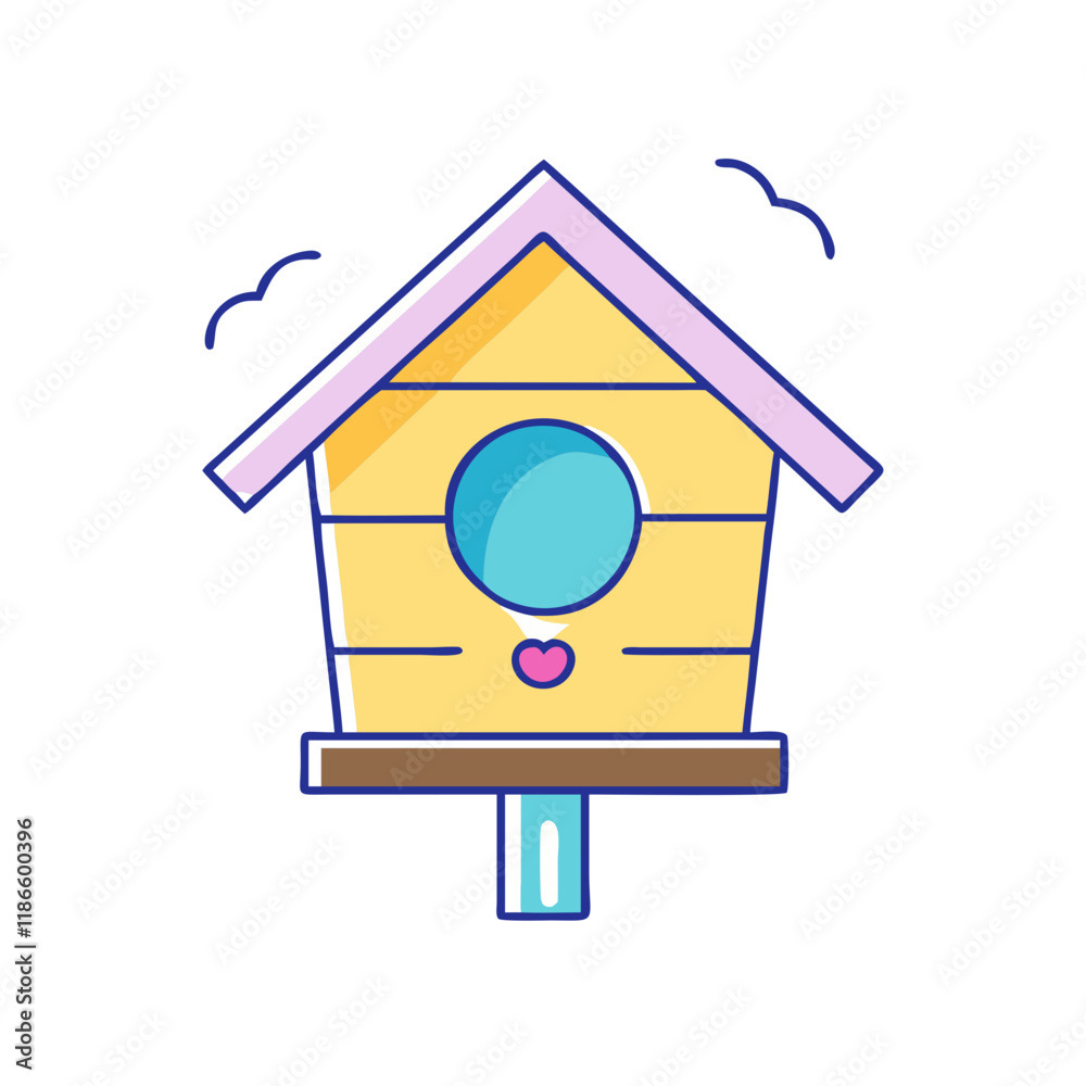 birdhouse vector icon, pet day vector illustration - simple illustration of birdhouse perfect for logos, and pet day-themed designs. birdhouse vector icon, pet day vector illustration - simple illustration of birdhouse perfect for logos, and pet day-themed designs.