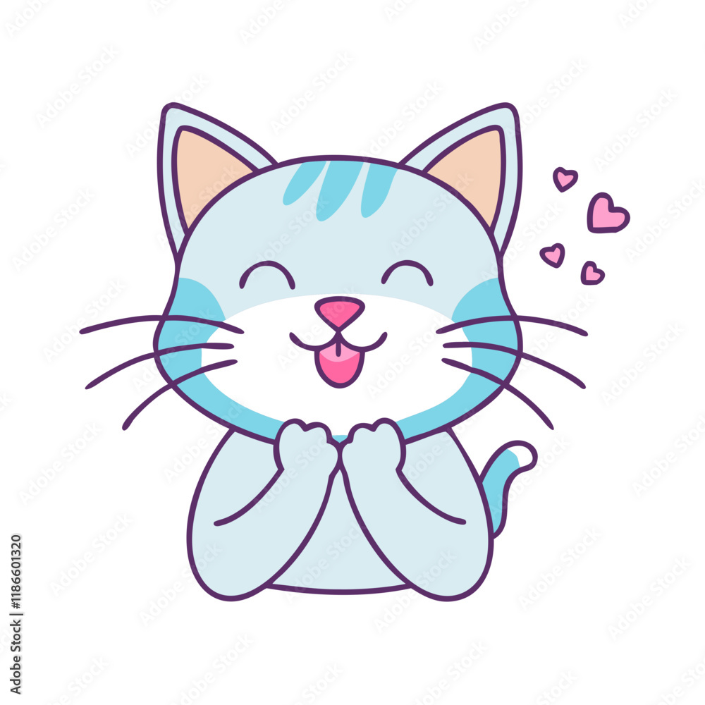 cat purring vector icon, pet day vector illustration - simple illustration of cat purring perfect for logos, and pet day-themed designs. cat purring vector icon, pet day vector illustration - simple illustration of cat purring perfect for logos, and pet day-themed designs.