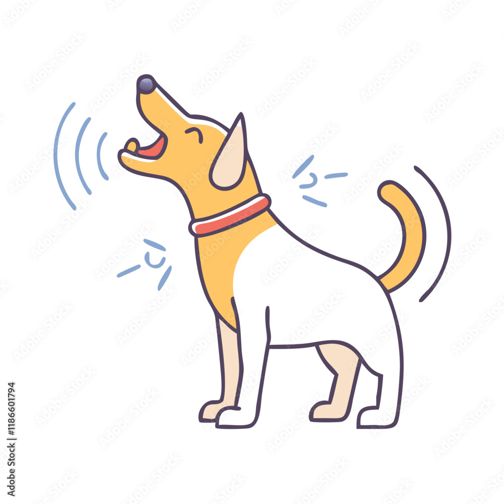 dog barking vector icon, pet day vector illustration - simple illustration of dog barking perfect for logos, and pet day-themed designs. dog barking vector icon, pet day vector illustration - simple illustration of dog barking perfect for logos, and pet day-themed designs.