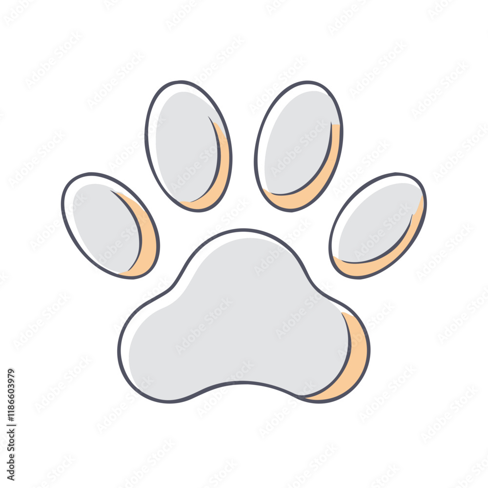 paw print vector icon, pet day vector illustration - simple illustration of paw print perfect for logos, and pet day-themed designs. paw print vector icon, pet day vector illustration - simple illustration of paw print perfect for logos, and pet day-themed designs.