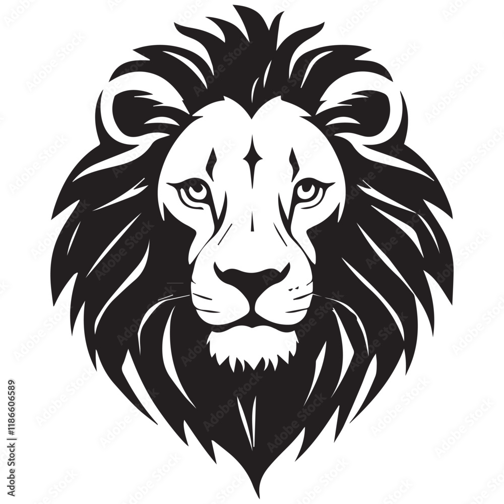 Obraz premium silhouette of lion