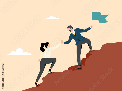 Teamwork or helping each other to achieve goals