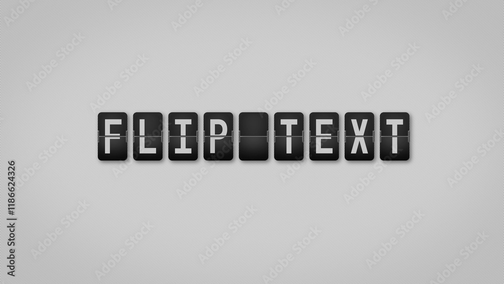 Flip Text Animation Preset Stock Template | Adobe Stock