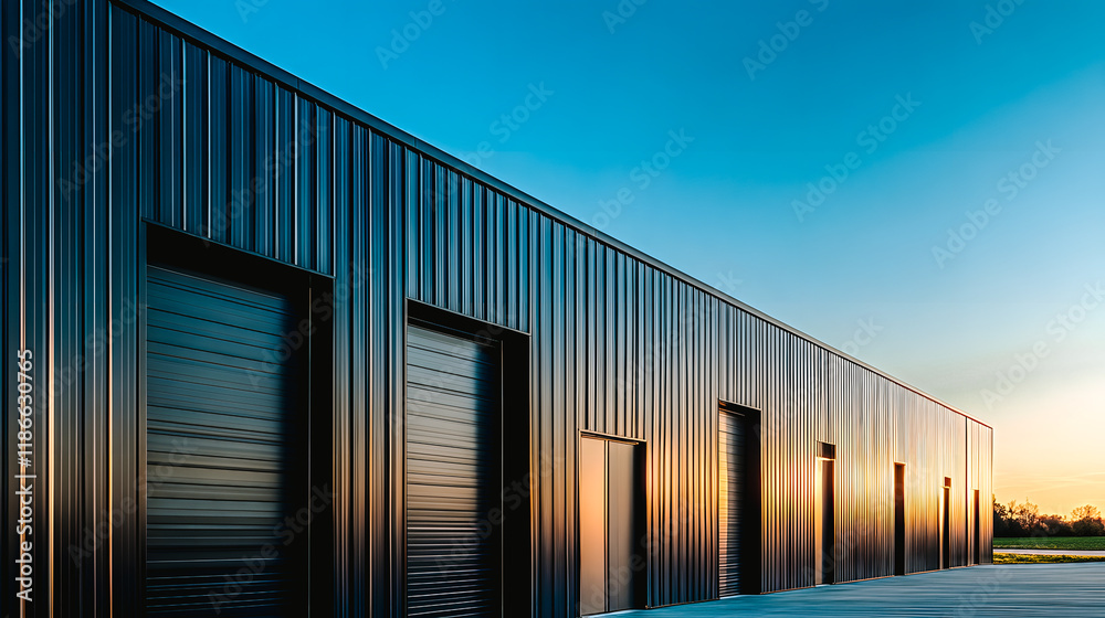 Fototapeta premium Entrepôt de stockage et logistique