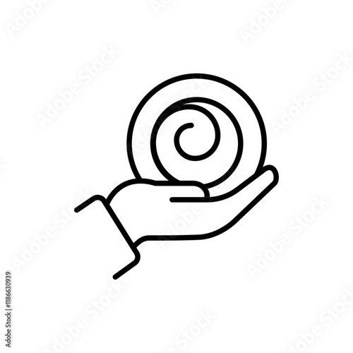 Hypnotherapy outline icons, minimalist vector illustration ,simple transparent graphic element .Isolated on white background