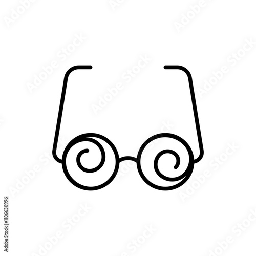 Hypnotherapy outline icons, minimalist vector illustration ,simple transparent graphic element .Isolated on white background