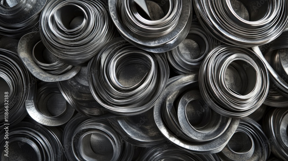 Abstract Pattern of Rolled Metal Abstract Pattern of Rolled Metal