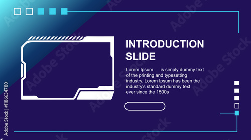 Vector illustration of futuristic HUD elements, digital interfaces, and tech components. Ideal for cyberpunk themes, game design, sci-fi projects, and technology-focused visuals photo